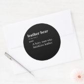 LEREN BEER DEFINITIE RONDE STICKER (Envelop)
