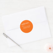 LEREN BEER DEFINITIE RONDE STICKER (Envelop)