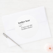LEREN BEER RONDE STICKER (Envelop)
