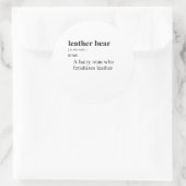 LEREN BEER RONDE STICKER (Tas)