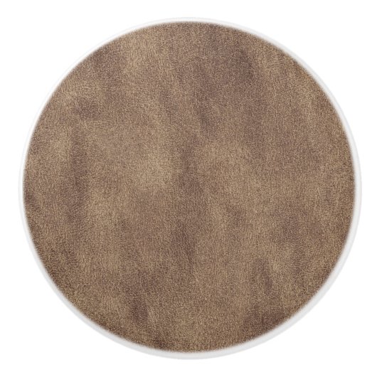 Leren Blauwe Tartan Stof Krokodil Huid Keramische Knop (Voorkant)