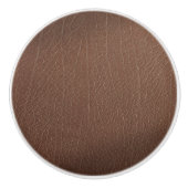 Leren Blauwe Tartan Stof Krokodil Huid Keramische Knop (Voorkant)