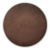 Leren Blauwe Tartan Stof Krokodil Huid Keramische Knop (Voorkant)