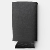 Leren Blauwe Tartan Stof Krokodil Huid Seltzer Blikjeskoeler (Achterkant)