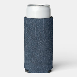 Leren Blauwe Tartan Stof Krokodil Huid Seltzer Blikjeskoeler