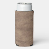 Leren Blauwe Tartan Stof Krokodil Huid Seltzer Blikjeskoeler (Seltzer Achterkant)