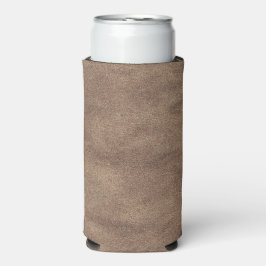 Leren Blauwe Tartan Stof Krokodil Huid Seltzer Blikjeskoeler