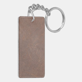 Leren Blauwe Tartan Stof Krokodil Huid Sleutelhanger