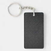 Leren Blauwe Tartan Stof Krokodil Huid Sleutelhanger (Voorkant)