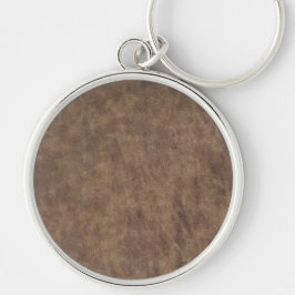 Leren Blauwe Tartan Stof Krokodil Huid Sleutelhanger