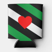 Leren Boi Pride Vlag Blikjeskoeler (Voorkant)
