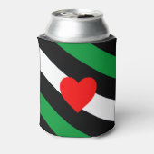 Leren Boi Pride Vlag Blikjeskoeler (Blikje Achterkant)