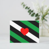 Leren Boi Pride Vlag Briefkaart (Staand voorkant)
