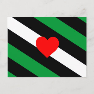 Leren Boi Pride Vlag Briefkaart