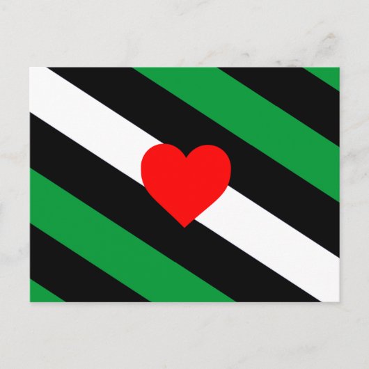 Leren Boi Pride Vlag Briefkaart (Voorkant)
