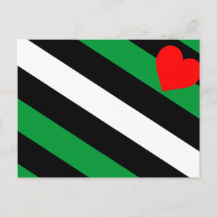 Leren Boi Pride Vlag Briefkaart