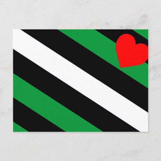 Leren Boi Pride Vlag Briefkaart (Voorkant)