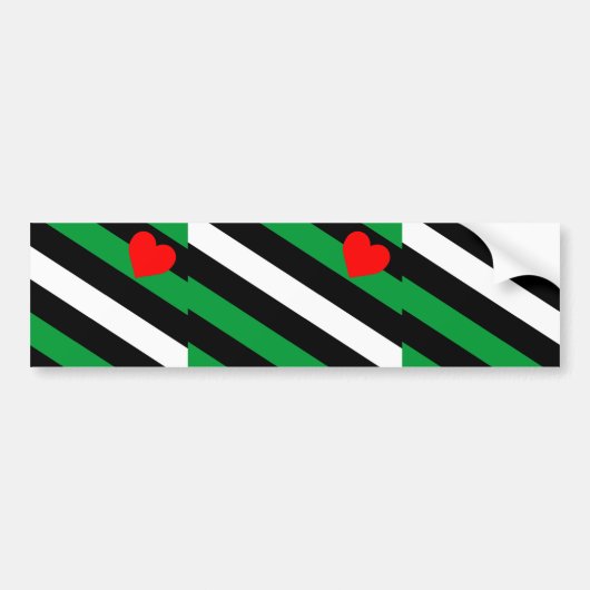 Leren Boi Pride Vlag Bumpersticker (Voorkant)