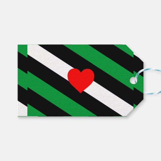 Leren Boi Pride Vlag Cadeaulabel (Voorkant (Horizontaal))