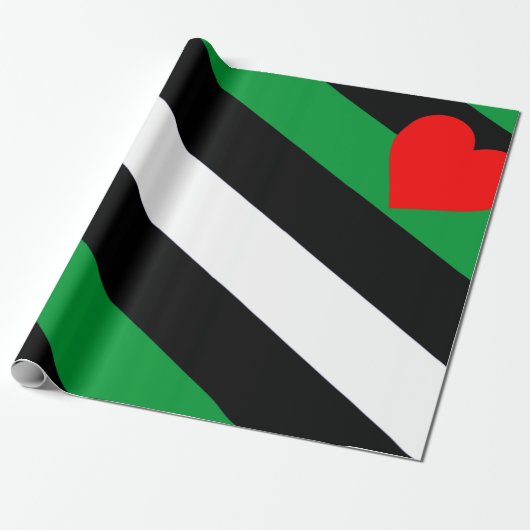 Leren Boi Pride Vlag Cadeaupapier (Uitgerold)