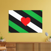 Leren Boi Pride-vlag Canvas Afdruk (Insitu (Woonkamer))