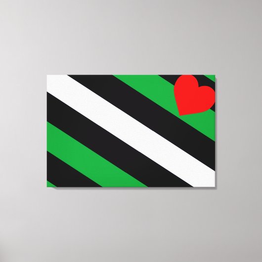 Leren Boi Pride Vlag Canvas Afdruk (Voorkant)
