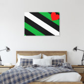 Leren Boi Pride Vlag Canvas Afdruk (Insitu (Slaapkamer))