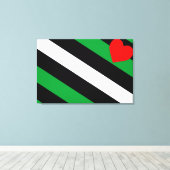 Leren Boi Pride Vlag Canvas Afdruk (Insitu (Houten vloer))
