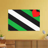 Leren Boi Pride Vlag Canvas Afdruk (Insitu (Woonkamer))