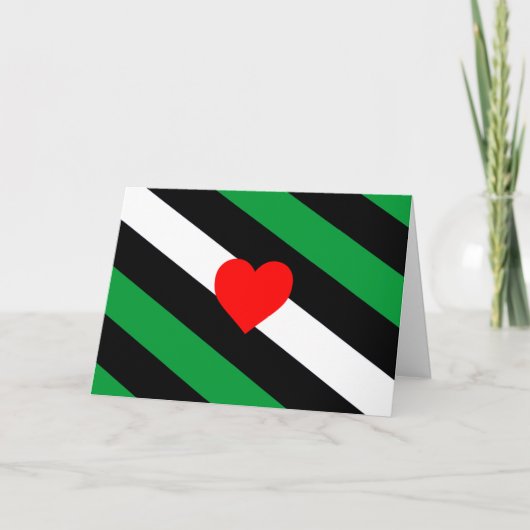 Leren Boi Pride Vlag Feestdagen Kaart (Voorkant)