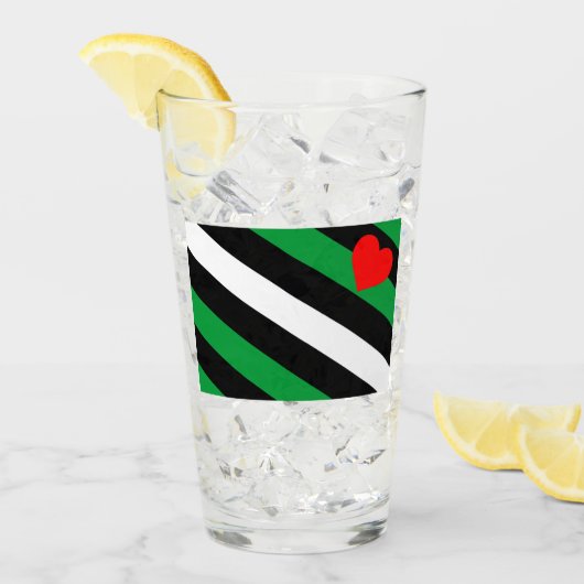 Leren Boi Pride Vlag Glas (Voorkant ijs)