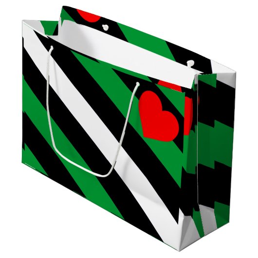 Leren Boi Pride Vlag Groot Cadeauzakje (Voorkant Gekanteld)