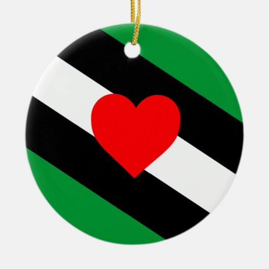 Leren Boi Pride Vlag Keramisch Ornament (Voorkant)