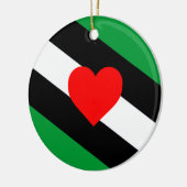 Leren Boi Pride Vlag Keramisch Ornament (Links)