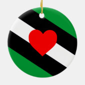Leren Boi Pride Vlag Keramisch Ornament (Achterkant)