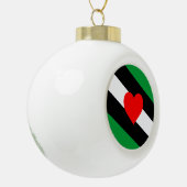 Leren Boi Pride Vlag Keramische Bal Ornament (Links)
