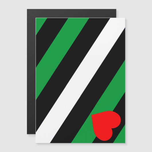 Leren Boi Pride Vlag Magnetische Uitnodiging (Voorkant / Achterkant)