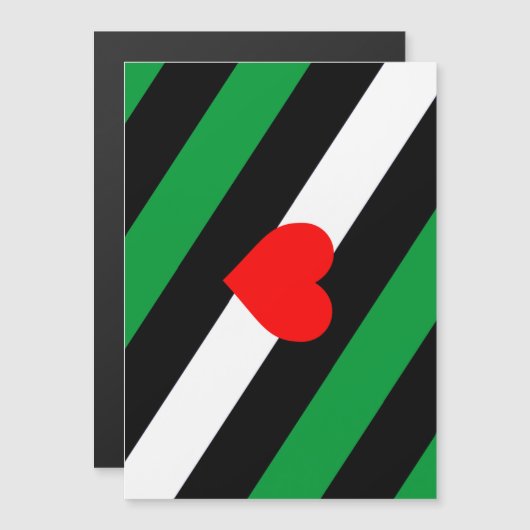 Leren Boi Pride Vlag Magnetische Uitnodiging (Voorkant / Achterkant)