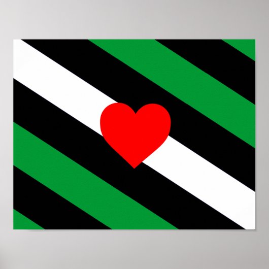 Leren Boi Pride Vlag Poster (Voorkant)