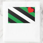 Leren Boi Pride Vlag Rechthoekige Sticker (Tas)