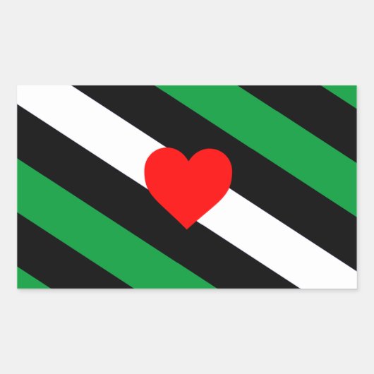 Leren Boi Pride Vlag Rechthoekige Sticker (Voorkant)