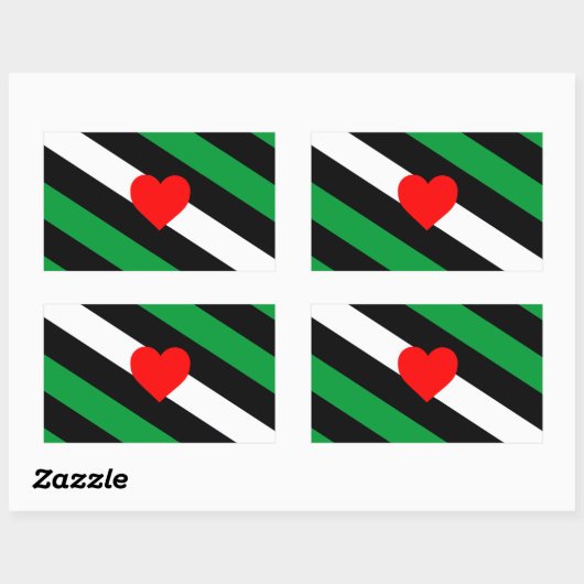 Leren Boi Pride Vlag Rechthoekige Sticker (Vel)