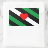 Leren Boi Pride Vlag Rechthoekige Sticker (Tas)