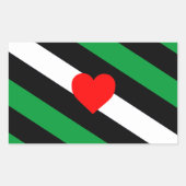 Leren Boi Pride Vlag Rechthoekige Sticker (Voorkant)