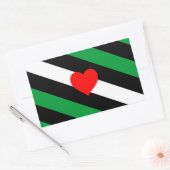 Leren Boi Pride Vlag Rechthoekige Sticker (Envelop)