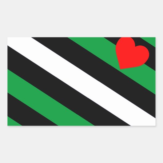 Leren Boi Pride Vlag Rechthoekige Sticker (Voorkant)
