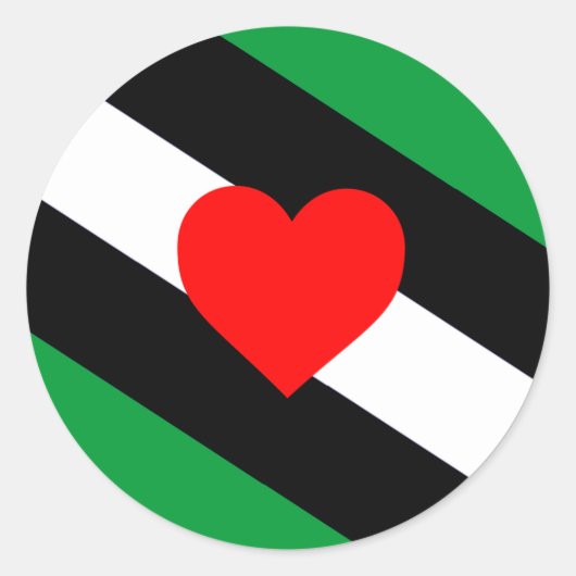 Leren Boi Pride Vlag Ronde Sticker (Voorkant)