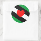 Leren Boi Pride Vlag Ronde Sticker (Tas)