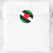 Leren Boi Pride Vlag Ronde Sticker (Tas)