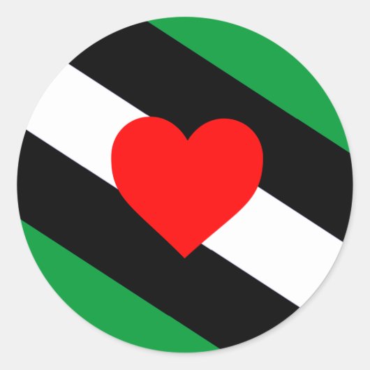 Leren Boi Pride Vlag Ronde Sticker (Voorkant)